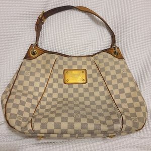 AUTHENTIC Louis Vuitton Bag Damier Azur Galleria